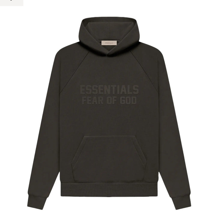 FEAR OF GOD ESSENTIALS “OFF BLACK” HOODIE